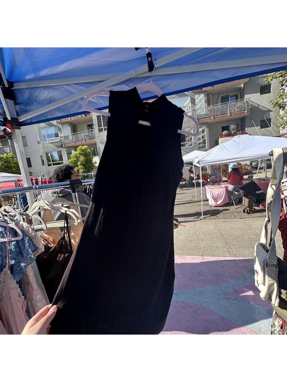Women's Handmade Black Bodycon Dress